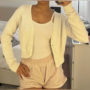 Brandy Melville White Cardigan